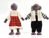 Wooden Dollhouse People of 7 Pcs Family Figures with 2 Pets (Dog and Cat) for Girls Toddler Kids Dollhouse Accessories Toy...