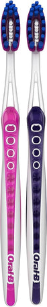 Oral-B 3D White Luxe Stain Eraser Toothbrushes, Soft, 2 Count...