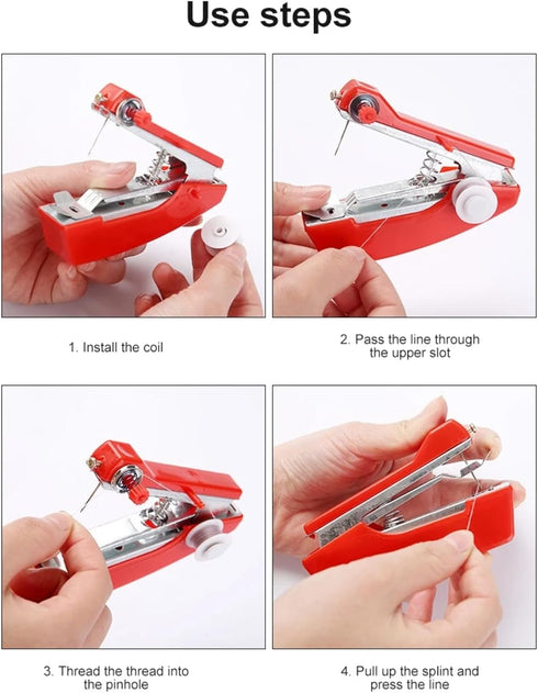 Mini Manual Portable Pocket-sized Small Sewing Machine Portable Stitch Sewing Machine for Home Travel Use......