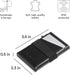 DONBOLSO Minimalist Leather Wallet for Men - 5x4x1-Inch Slim Wallet with RFID Blocking Protection - Functional Cash and Credit Card Holder - Conve...