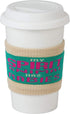 Primitives by Kathy - To-Go Coffee Cup Reusable Knit Insulator Sleeves, "Spirit Animal," 2 Pack...