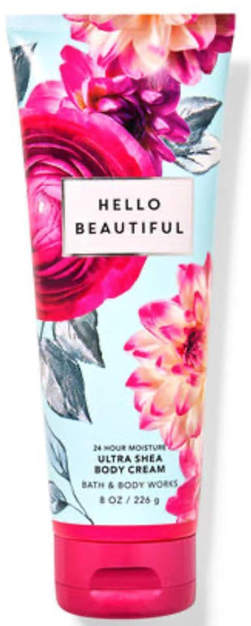 Bath & Body Works Hello Beautiful Ultimate Hydration Body Cream Gift Set For Women, 8 Fl Oz (Hello Beautiful)...