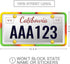 2 Pack Silicone License Plate Frame Front Back License Plate Cover License Plate Bracket Holder Rust-Proof, Rattle-Proof, Weather-Proof, for US CA...