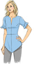 Butterick B6663E5 Easy to Sew Women's Semi-Fitted Blouse Sewing Patterns Sizes 14-22 , White...