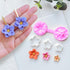 Keoker Flower Petal Clay Cutters - Polymer Clay Cutters for Earrings Making, 4 Shapes with Polymer Clay Petal Press Mold, Clay Cutters for Polymer...