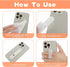 2PCS Phone Strap Grip Holder Cell Phone Grip Silicone Phone Loop Finger Holder Phone Finger Strap Stand Suitable for Most Smartphones (White)......