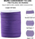 Bias Tape Double Fold 1/2 inch, Double Fold Bias Binding Tape 55 Yards (Purple) and 4 Pieces Sewing Fabric Chalks for Crafts, Sewing, Seaming, Hem...