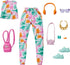 Barbie Fashion Pack of Doll Clothes Inspired by Jurassic World, Collectible Set includes Crop Top & Jogger Pants with Dinosaur Print & 8 Accessori...