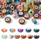Craftdady 66Pcs Resin Gemstone Large Hole Rondelle Spacer Beads 11 Colors European Beads Slide Charm Beads for Crafts DIY Bracelets Jewelry Making...
