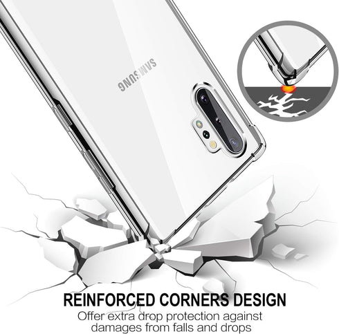 Salawat Galaxy Note 10+ Clear Gradient Case - Slim, Scratch-Resistant, Shockproof TPU Bumper, 6.8inch...