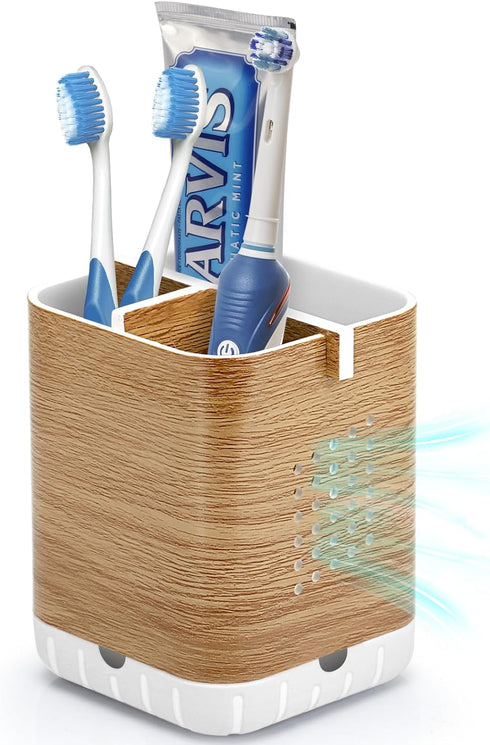 Boperzi Toothbrush Holders for Bathrooms Organizer Countertop, Detachable Anti-Slip Electric Toothbrush Holders for Kids, Toothbrush and Toothpast...