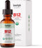 Organic Vitamin B12 Sublingual Drops, Extra Strength 5000 mcg Methylcobalamin, No Additives, Vegan Liquid B12 – Supports Energy Production, Nervou...