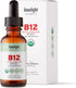 Organic Vitamin B12 Sublingual Drops, Extra Strength 5000 mcg Methylcobalamin, No Additives, Vegan Liquid B12 – Supports Energy Production, Nervou...