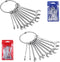 20pcs Mini Wrench Set Open End Wrench Ignition Wrench Sets With Chain Ring British/Metric Type Wrenches (Metric + British)...