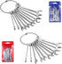 20pcs Mini Wrench Set Open End Wrench Ignition Wrench Sets With Chain Ring British/Metric Type Wrenches (Metric + British)...