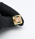 Brown Crystal Gold Cufflinks for Men Lady In Gift Case Classic Square Gemstone Men's Cufflinks Jewelry Set for Wedding Anniversary Business Party ...