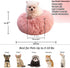 Pink Puppy Bed 15 Inch Washable, Donut Soft Small Pet Bed,Calming Anti Anxiety Round Fits up to 5 lbs Warm Comfort Pets Beds for Puppy Dogs Indoor...