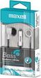Maxell 199725 B-13 Bass Earbuds with Microphone, White, 52-Inch Cord...