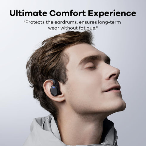 Open Ear Headphones - AirFlow Pro Bluetooth 5.3 Earbud Wireless Earphones Headset for Running and Outdoor Activities with Immersive Sound(Black)...