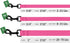 CollarDirect Waterproof Dog Leash Small Medium Large Durable Pet Leashes for Walking Training Running Pink Black Blue Orange Green (M, Pink)...