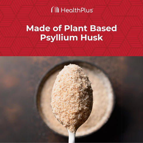 Health Plus, Psyllium Husk, 12 oz, 48 Servings - Natural Detox, Daily Dietary Fiber Supplement, Constipation Relief, Gentle Gut Cleanse, Keto Baki...