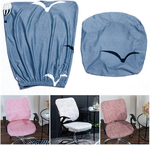 Office Separated Chair Cover, Computer Office Chair Cover Protective, Modern Computer Office Swivel Chair Cover Separate Stretchable Removable(Pin...