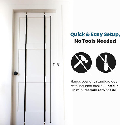 Jokari Over the Door Cap Rack Organizer 2 Pack Holds Up to 16 Baseball Hats Hat Storage System for Men Women and Kids Adjustable Closet Hanger wit...