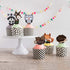 Pretty Cute Studios 48 Count Woodland Animals Cupcake and Cake Toppers – Includes 8 Owls, 8 Teddy Bears, 8 Raccoons, 8 Hedgehogs, 8 Foxes, and 8 R...