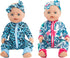 SOTOGO 5 Sets Doll Clothes Outfits Jumpsuits with 5 Headbands for 14 to 17 Inch New Born Baby Doll, 15 Inch Baby Doll and American 18 Inch Doll Cl...
