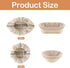 4 Pcs Banneton Bread Proofing Basket Linen Cloth Liners, 10 Inch Baking Dough Basket Cover Round and Oval Linen Sourdough Proofing Banneton Cloth ...