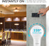 LUXRITE A19 LED GU24 Light Bulb, 60W Equivalent, 2700K Warm White, Enclosed Fixture Rated, 800 Lumens, Dimmable Twist Lock Light Bulbs, Damp Rated...