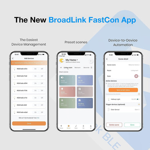 BroadLink FastCon Smart Radar Motion Sensor - Wireless Human Sensor Detector for Remote Monitoring and Smart Home Automation, Broad Detection Rang...