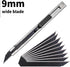 Gomake 9mm Utility Knife Replacement Blades,30 Degree Snap Off Carbon Steel Blades for Retractable Cutting Knives, Hobby, Craft Knife, Box Cutter ...