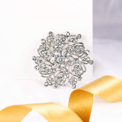 EVER FAITH Wedding Corsage Jewelry Austrian Crystal Elegant Flower Wreath Brooch Pin for Women...
