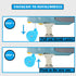 Baby Walker Replacement Wheels, Set of 4, Baby Walker Accessories, Plastic Wheels Casters, Universal Wheels (Blue)...