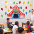 gisgfim Circus Decorations Carnival Party Bulletin Board Cutouts for Classroom Large Carnival Tent Bulletin Board Cut Outs Circus Theme Party Deco...