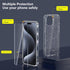 KSWOUS for iPhone 15 Pro Max Case Glitter with 2 Pack Screen Protector + 2 Pack Camera Lens Protector, Clear Glittering Cute Phone Case Shockproof...