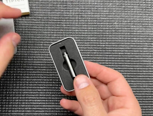DAILYCARRYCO. TiPick Titanium Toothpick Holder - Portable Metal Travel Toothpick - Reusable EDC Micro Toothpick - Compact & Convenient, On-the-Go ...