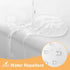 River Dream White Fabric Shower Curtain or Liner with Sheer Window, No Liner Included or Needed, Water Repellent, Machine Washable, 71x74 inches...
