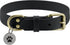 Leather Dog Collar,Heavy Duty Metal Buckle,Soft & Comfy Pet Collar,Waterproof & Odorproof,Adjustable for Custom Fit,Black,XSmall...