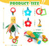 Hanging Rattles Toys, Car Seat toys for babies 0-6 months, Newborn Crib Toys Sensory Corn Soft stuff Baby Stroller Toys with Crinkle, Squeaky & Te...