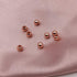 200pcs 4mm Long-Lasting Rose Gold Plated Brass Rondelle Beads Round Metal Loose Connector Beads Metal Spacer Smooth Beads for DIY Bracelet Jewelry...