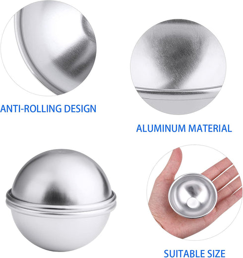 10 Set 20PCS Bath Bomb Mold Kit, Soap Mold & Aluminum MetalBath Bombs Press for DIY Making Supplies...
