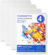 Canvas Boards 4 Pack, 8x10inch Blank Canvases for Painting, Gesso Primed Acid-Free 100% Cotton Painting Canvas Panels for Acrylic Oil Tempera Wate...