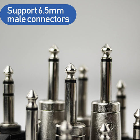 8 Pack NL4FC Speaker to 1/4 Adapter, Speaker Male to 1/4 inch TS Female Converter, 1/4 inch Female to NL4FC Male Connectors...