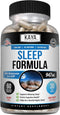 Kaya Naturals - Sleep Support Formula with Melatonin - Aid Support Vitamin Supplement - Sleep Stress and Mood Support - L-Tryptophan, Passion Flow...