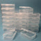 Wotermly 20 Pcs Mini Storage Containers Small Rectangle Plastic Clear Beads Storage Containers Box with Hinged Lid for Storage of Tiny Items (Size...