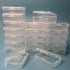 Wotermly 20 Pcs Mini Storage Containers Small Rectangle Plastic Clear Beads Storage Containers Box with Hinged Lid for Storage of Tiny Items (Size...