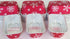 KitchenDance Disposable Aluminum Holiday 1 Lb Mini Loaf Pan with Clear Snap on Lid - 15 Ounces Aluminum Foil Pan for Baking, 9302X, (Red & Silver,...