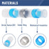 Bates- Solder Seal Wire Connectors, 100 pcs, Solder Connectors with Heat Shrink Butt Connectors, Waterproof Solder Wire Connectors Heat Shrink Wir...